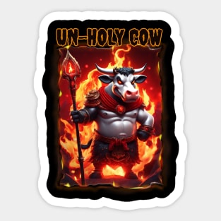 Un-Holy Cow! Sticker